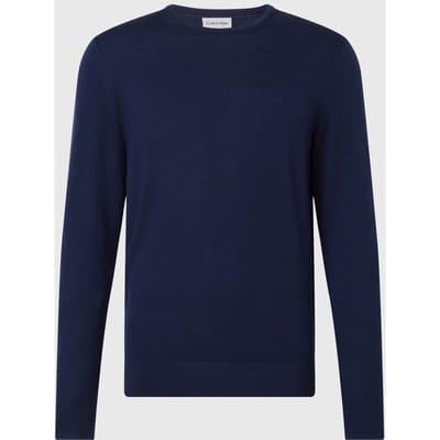 Herentrui Calvin Klein Merino Wol in Navy