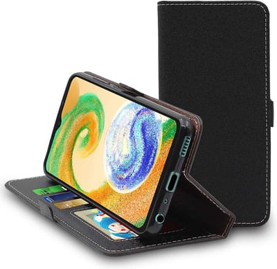 ebestStar - Hoes geschikt voor Samsung Galaxy A04s SM-A047F, Wallet Etui, Book case hoesje, Zwart