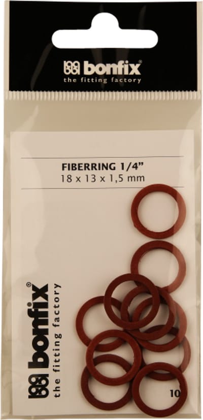 BONFIX Fiberring 1/4" (18 x 13 x 1,5 mm) 10 stuks