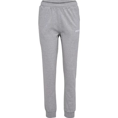 Hummel Damen Hosen Hmlelemental Regular Pants Woman Grey Melange-S