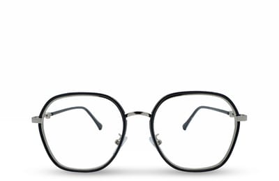 BL Valencia Black - Blauw licht bril - Computerbril - Rond - Goud