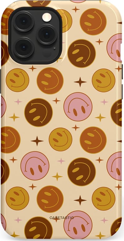 Casetastic Hoesje Geschikt voor Apple iPhone 12 Pro Max Magsafe - Stijlvolle Beschermende Duo-layer Case - Geluk