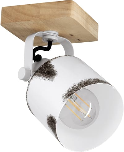 EGLO Kilburn Spot - E27 - 18,5 cm - Bruin|Wit - Staal