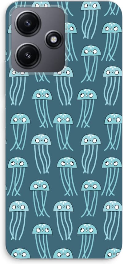 Case Company® - Hoesje geschikt voor Xiaomi Redmi 12 hoesje - Kwallie - Soft Cover Telefoonhoesje - Bescherming aan alle Kanten en Schermrand