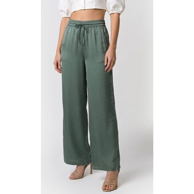 Summum Woman Trousers Heavy Silky Touch Sea Glass Maat: 32 | Wijde Broeken Outlet | Dames | Groen