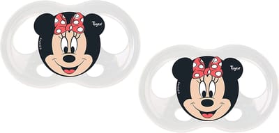 Tigex Soft Touch Friends fopspeen | siliconen fopspeen | Disney Minnie | 2 stuks 6-18 maanden
