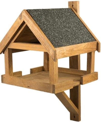 GARDEN SPIRIT Vogelvoederhuisje Wand - Vogelhuisje FSC Hout - 26x26x28 cm