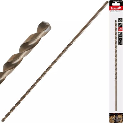 Tvardy HSS Lang Boor - 6.0mm x 330mm - Goudkleurig - Diepboren - Metaal en Kunststof