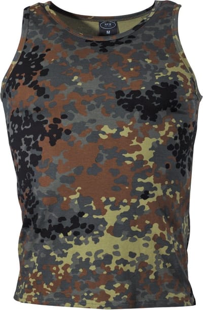 MFH US Tanktop - Bundeswehr Vlekkencamouflage - 170 g/m² - Maat XL