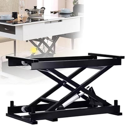 Hydraulische Heftafel - Schaarlift Tafel - Materiaal Behandeling - Draadloze Afstandsbediening - 100 kg Capaciteit - Zwart