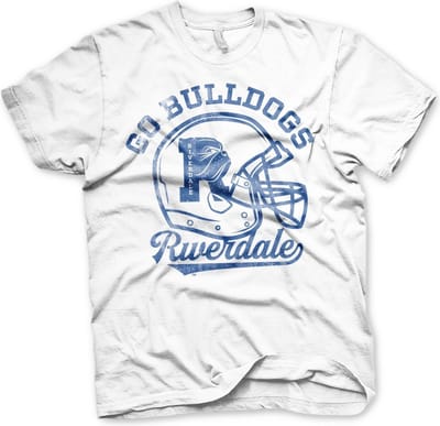 Riverdale Go Bulldogs Vintage T-shirt White