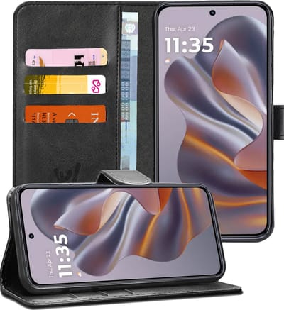 Hoesje geschikt voor Motorola Edge 50 Neo / Edge 60 Neo / Thinkphone 25 - Portemonnee Book Case Zwart