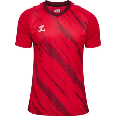 Hummel Match Triumph Shirt Korte Mouw Heren - Rood | Maat: L