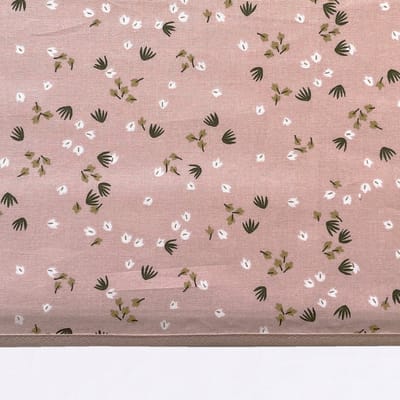 BINK Bedding Ledikantlaken Ricky 100 x 150 cm - laken voor ledikant - lakentje - babylaken - bloemen - roze - oranjeroze