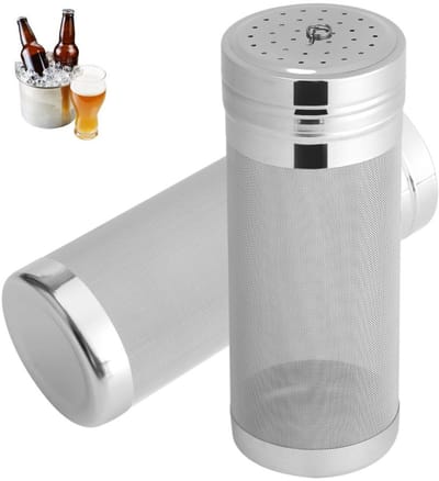 Dailygoody - Bierdroogvultrechterfilter - Roestvrijstalen bierfilter - Duurzaam ontwerp - 300 Micron - Geschikt voor koffie en wijn - Ideaal voor thui...