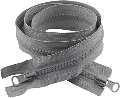 Ritssluiting Set - Open Ritsen - Kleding Repareren - Dubbele Schuiver - 3 Stuks - Zwart
