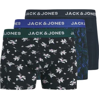 Jack & Jones Todd Flower Trunk Boxershorts Heren (3-pack) - Maat S
