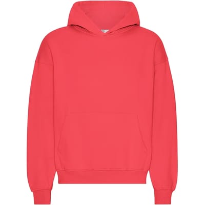 Oversized sweatshirt met capuchon Colorful Standard Organic Red Tangerine