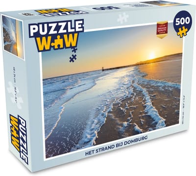 Puzzel Het strand bij Domburg - Legpuzzel - Puzzel 500 stukjes