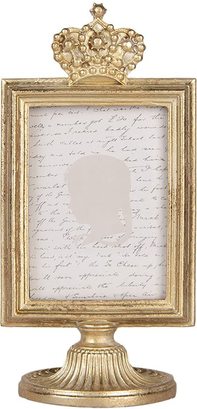 Clayre & Eef Fotolijst 7x9 cm Goudkleurig Kunststof