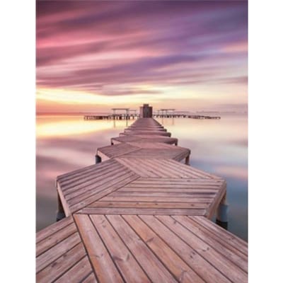 5D Diamond schilderij zonsondergang brug Diamond borduurwerk kruissteek 20X30CM beige