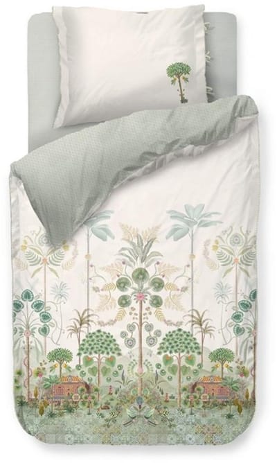 Pip Studio Panoramico Dekbedovertrek - Eenpersoons - 140x200/220 cm - Gebroken wit