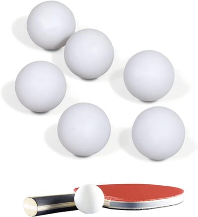 Tafeltennisballen Set - Balletjes Ballen - Recreatief Spel - Standaard Maat - 6 Stuks 40mm - Mat Wit