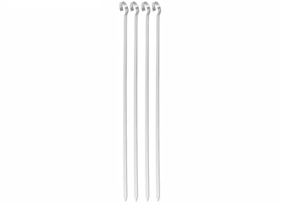 Kinghoff KH-1914 BBQ Spiezen Set van 4 – RVS Grillspiezen 35,8 cm – Geschikt voor Shaslick, Kebab en Kip - BBQ Accessoirres - Barbecue Giftset