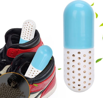 Doodadeals® 2 Pack Geurvreter Stinkende Schoenen - Geurabsorbeerder Schoenen - Absorbeert Vocht - Dood Bacterien - Frisse Geur