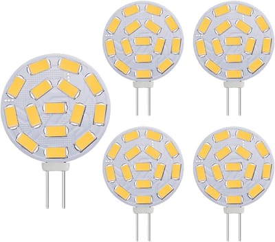 JeiibrZui G4 Led-lampen - 3W Ac/Dc 12V - Energiebesparende Halogeenvervanging Warm Wit 3000K - 5 Stuks - Voor Inbouwspots En Railverlichting