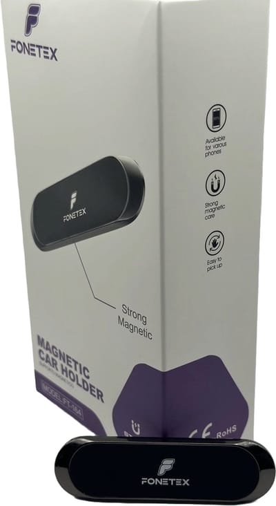 Fonetex Veelzijdige Magneet Autohouder: Sterke Magneet, Breed Plakbaar, Gemakkelijk Oppakken voor Diverse Apparaten!