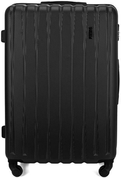 Solier STL902 - Reiskoffer middelgroot M 22 inch - Hardcase ABS Plus - Cijferslot - 4 zwenkwielen - Zwart