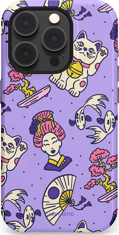 Casetastic Hoesje Geschikt voor Apple iPhone 15 Pro Magsafe - Stijlvolle Beschermende Duo-layer Case - Bonsai
