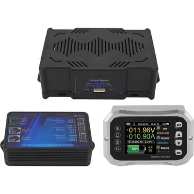 Slimme Batterij Monitor 600A RV Auto Batterij Tester 2.4in LED Display voor Onderhoud black