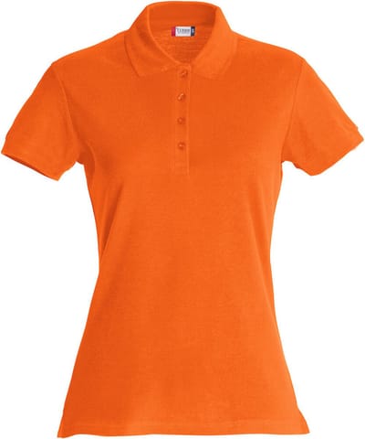 Clique Basic Polo Women 028231 - Diep Oranje - S