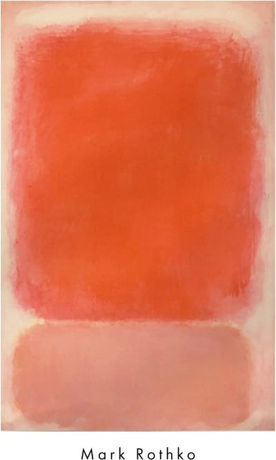 Kunstdruk Mark Rothko Red and Pink on Pink 1953 55,5x81,5cm