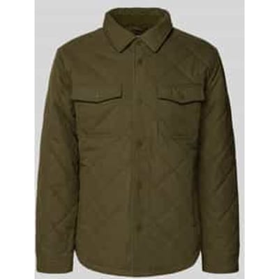 regular fit overhemdjack van katoenmix model 'QUILTED WORKSHIRT'