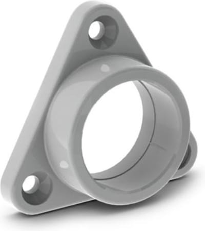 LEDsON MONTAGEBEUGEL VOOR ALUMINIUMPROFIEL VOOR LEDSTRIP ALU-ROUND - ABS - VOOR KAST - GRIJS