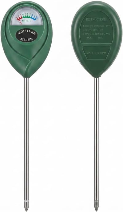vochtmeter voor planten – bodemvochtigheidsmeter voor potplanten en kamerplanten – het volstaat om de vochtigheid van de aarde direct op de wortels te lezen – irrigatie-indicator