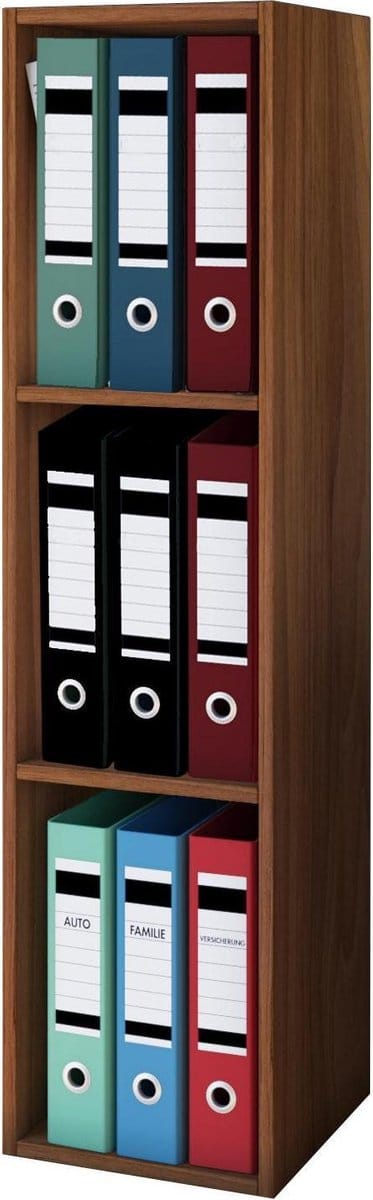 Houten kantoorstandaard plank boeken mappen archief plank boekenplank Offas 3f