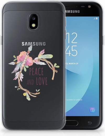 Samsung Galaxy J3 2017 Telefoonhoesje met Naam Boho Text
