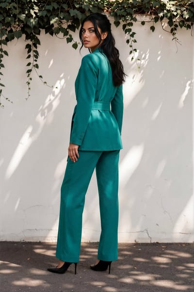 MI PIACE - Travel Blazer Belted Turtle 202823 Everglade - Maat : XS