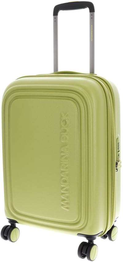 MANDARINA DUCK trolley Logoduck + Expandable Trolley Winter Olive Lichtgroen 55cm