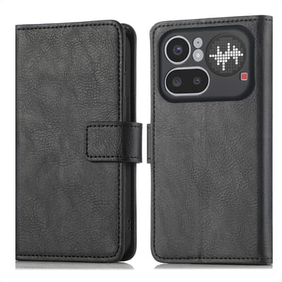 imoshion Hoesje - Geschikt voor Nothing Phone (4a) Pro - Luxe Bookcase - Zwart