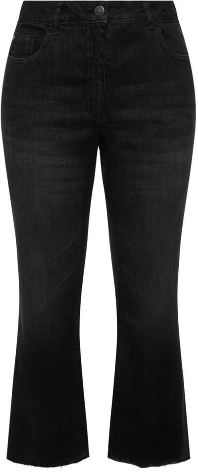Angel of Style - Dames - 7/8-jeans Claire stretchcomfort gesneden zoom 5-pocket - Zwart - Maat 42