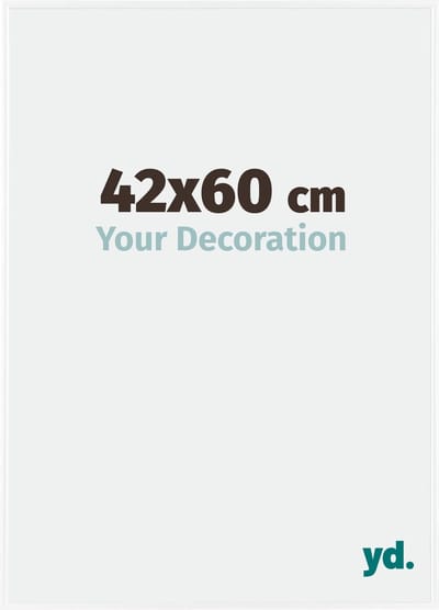Your Decoration - Fotolijst 42x60 cm - Kunststof - Wit Hoogglans - Evry