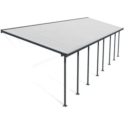 Palram | Canopia - Terrasoverkapping Feria - Donkergrijs - 3x10.4m