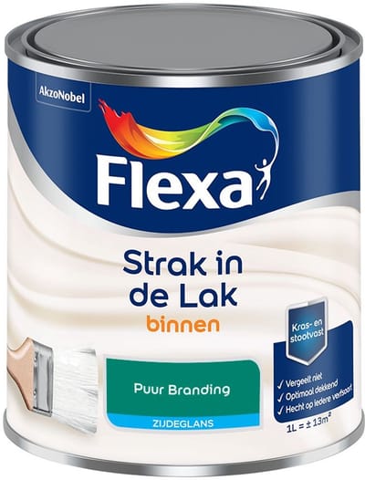 Flexa - Strak In De Lak Binnenlak Zijdeglans - Puur Branding - Mengverf - 1 L