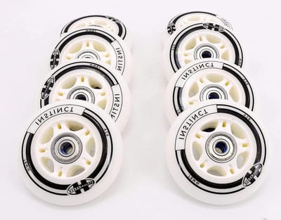 Skate Wielen Set - Inline Skates Wielen - Snel Skaten - Hoge Snelheid Grip - 78 mm 82A - Wit