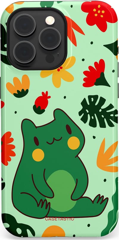 Casetastic Hoesje Geschikt voor Apple iPhone 15 Pro Max Magsafe - Stijlvolle Beschermende Duo-layer Case - Kwaakje